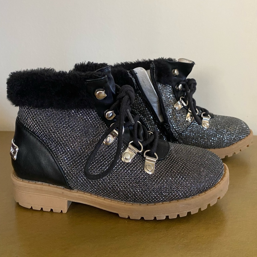 Juicy Couture - Black and Silver Boots - Toddler size 12